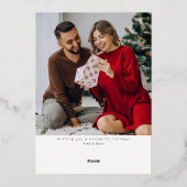 Weihnachtsbaum Weihnachtskarte Folien Feiertagskarte (Rückseite)