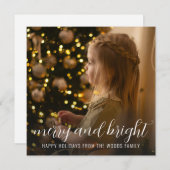 Weihnachtsbaum-Weihnachtskarte für Foto Feiertagskarte (Vorne/Hinten)