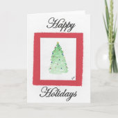 Weihnachtsbaum Weihnachtskarte Karte (Vorderseite)