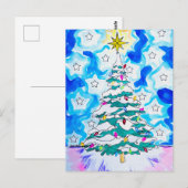 Weihnachtsbaum-Weihnachtskarte Postkarte (Vorne/Hinten)