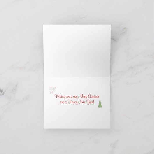 Weihnachtsbaum Weihnachtskarte - Weihnachten (Innenseite)