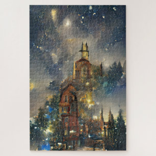Weihnachtsbaum, Weihnachtskirche Puzzle