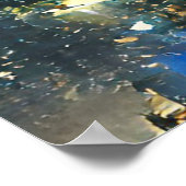 Weihnachtsbaum, Weihnachtskirchenposter Poster (Ecke)