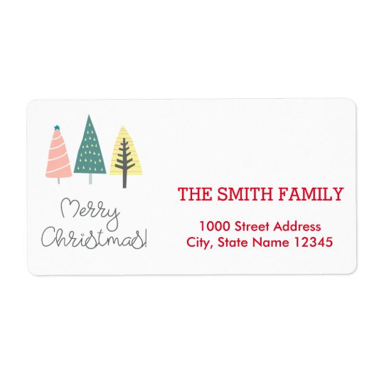 Weihnachtsbaum-Weihnachtslabel (Vorne)
