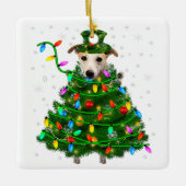 Weihnachtsbaum |Weihnachtslicht Weihnachten Weihna Keramikornament (Vorderseite)