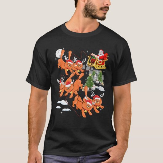Weihnachtsbaum Weihnachtslieder Katzen Rentier Xma T-Shirt (Vorderseite)