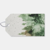 Weihnachtsbaum Weihnachtsmann Geschenkanhänger (Rückseite Horizontal)