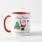 Weihnachtsbaum Weihnachtsmann Tasse (Links)