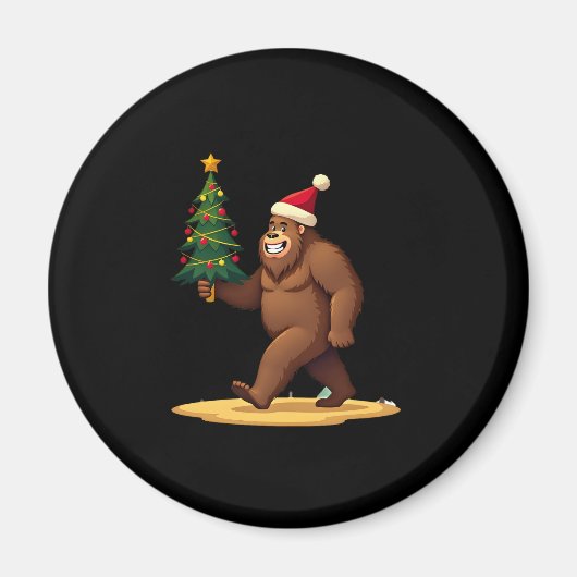 Weihnachtsbaum-Weihnachtsmannmütze (1) Magnet (Vorne)