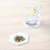 Weihnachtsbaum-Weihnachtsmannmütze (1) Untersetzer (Vor Ort)