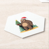 Weihnachtsbaum-Weihnachtsmannmütze (1) Untersetzer (angewinkelt)