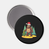 Weihnachtsbaum-Weihnachtsmannmütze (2) Magnet (Vorderseite/Rückseite)