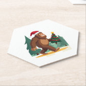 Weihnachtsbaum-Weihnachtsmannmütze (2) Untersetzer (angewinkelt)