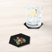 Weihnachtsbaum-Weihnachtsmannmütze (3) Untersetzer (Vor Ort)