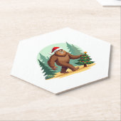 Weihnachtsbaum-Weihnachtsmannmütze (3) Untersetzer (angewinkelt)