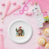 Weihnachtsbaum-Weihnachtsmannmütze (4) Pappteller (Party)