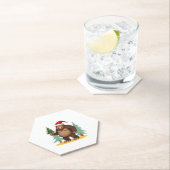 Weihnachtsbaum-Weihnachtsmannmütze (4) Untersetzer (Vor Ort)