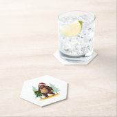 Weihnachtsbaum-Weihnachtsmannmütze (5) Untersetzer (Vor Ort)