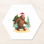 Weihnachtsbaum-Weihnachtsmannmütze (5) Untersetzer (Vorderseite)