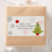 Weihnachtsbaum, Weihnachtsmannmütze, Glitzer (Insitu)