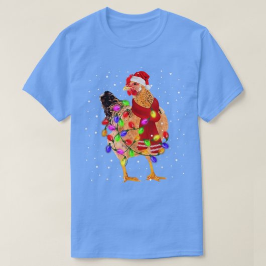 Weihnachtsbaum Weihnachtsmannmütze Köche Lights T-Shirt (Design vorne)