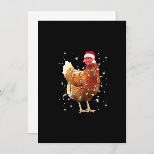 Weihnachtsbaum Weihnachtsmannmütze Weihnachten Wei Einladung (Vorne/Hinten)