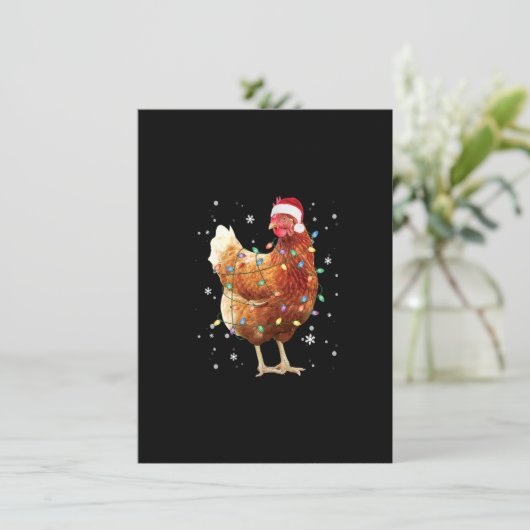 Weihnachtsbaum Weihnachtsmannmütze Weihnachten Wei Einladung (Stehend Vorderseite)