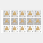 Weihnachtsbaum-Weihnachtsmarke Etiketten (Blatt)