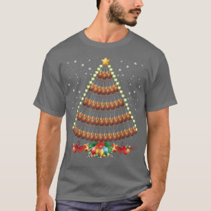 Weihnachtsbaum-Weihnachtsmusik - Ornamente leuchte T-Shirt