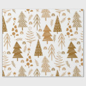 Weihnachtsbaum Weihnachtsmuster Geschenkpapier (Flach)