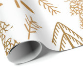 Weihnachtsbaum Weihnachtsmuster Geschenkpapier (Rolleneckpunkt)