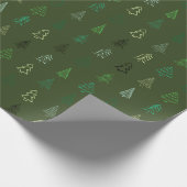 Weihnachtsbaum Weihnachtsmuster Wrapping Papier Geschenkpapier (Ecke)