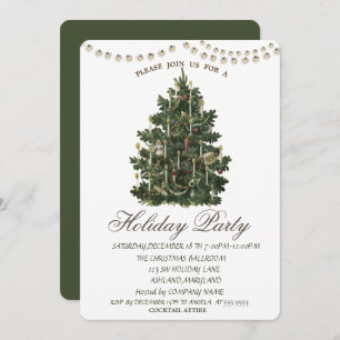 Weihnachtsbaum Weihnachtsparty Einladung