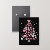 Weihnachtsbaum Weihnachtsschneeflocken Weihnachten Button (Vorderseite/Rückseite)
