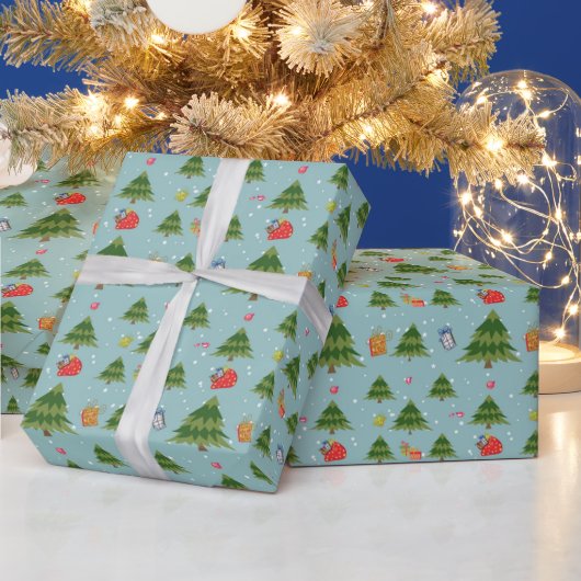 Weihnachtsbaum Weihnachtswrapping Paper Geschenkpapier (Feiertage)