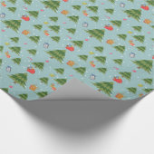 Weihnachtsbaum Weihnachtswrapping Paper Geschenkpapier (Ecke)