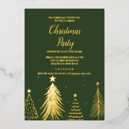 Weihnachtsbaum-Weihnachtszeit-Party Einladung