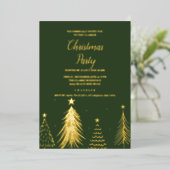 Weihnachtsbaum-Weihnachtszeit-Party Einladung (Stehend vorne)