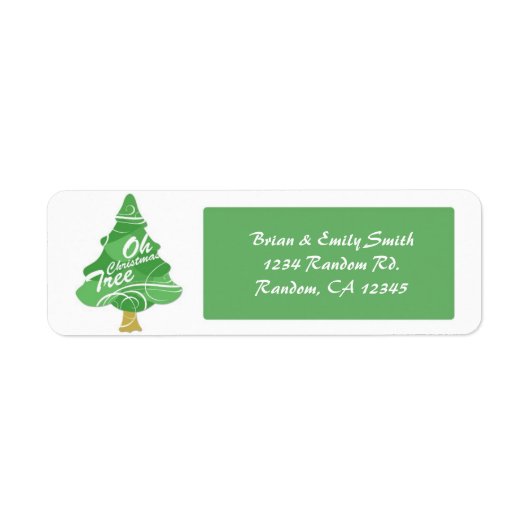 Weihnachtsbaum-weiße Zolletiketten (Vorne)