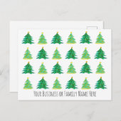 Weihnachtsbaum-Werbeaktion Postkarte (Vorne/Hinten)