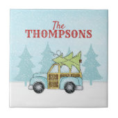 Weihnachtsbaum Whimsical Snowflake Personalisiert Fliese (Vorderseite)