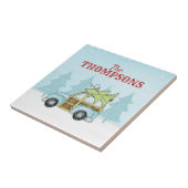Weihnachtsbaum Whimsical Snowflake Personalisiert Fliese (Seite)