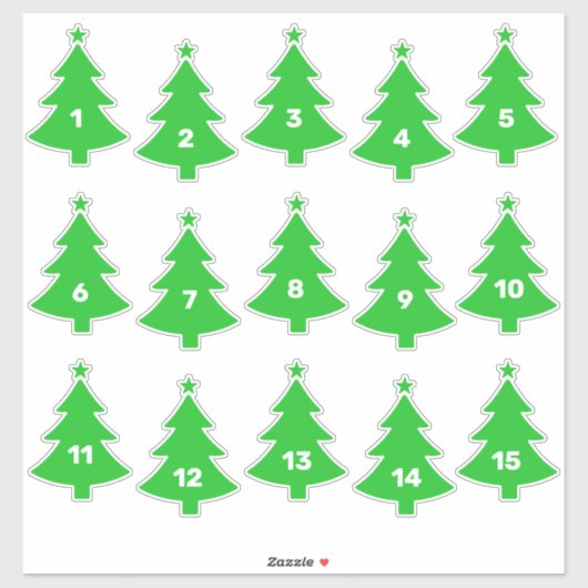 Weihnachtsbaum White Elephant Gift Exchange Aufkleber (Blatt)