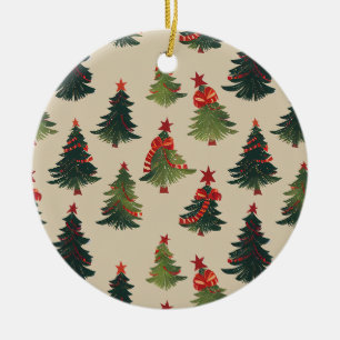 Weihnachtsbaum Wiederholung Muster Keramik Ornament