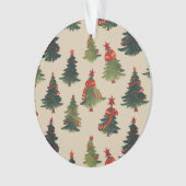 Weihnachtsbaum Wiederholung Muster Ornament (Vorderseite)