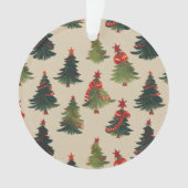 Weihnachtsbaum Wiederholung Muster Ornament (Vorderseite)
