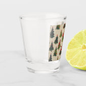 Weihnachtsbaum Wiederholung Muster Schnapsglas (Links)