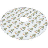 Weihnachtsbaum Winter Familiengeschenke Polyester Weihnachtsbaumdecke (Schrägansicht)