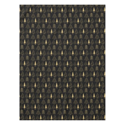 Weihnachtsbaum Winter Minimal Wasserfarbe Elegante Tischdecke (Vorderseite)