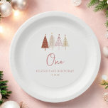 Weihnachtsbaum Winter Onederland Girl 1. Geburtsta Pappteller<br><div class="desc">Weihnachtsbaum Winter Onederland Girl 1. Geburtstag Teller Pink Weihnachtsbäume Thema ist perfekt für minimale und moderne Geburtstagsparty! Wählen Sie unser pastellrot-blaues Regenbogen-Design für Ihre Kinder 1. Geburtstag Party.</div>